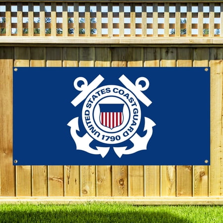 U.S. Coast Guard Banner 4' x 8' (Officially Licensed)