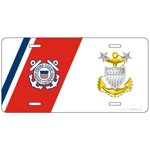 U.S. Coast Guard Master Chief Petty Officer License Plate