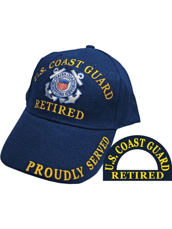 U.S. Coast Guard Retired Hat Cap Blue