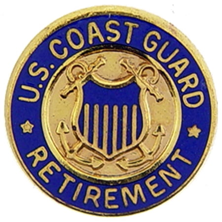 Eagle Emblems P12637 Mini Pin - United States Coast Guard, Logo, Retired - 0.75 in.