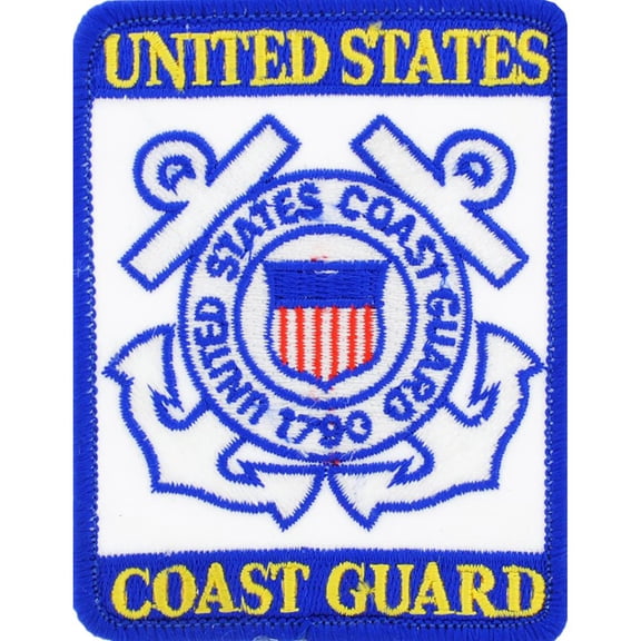 U.S. Coast Guard Semper Paratus Patch Red & White 3"