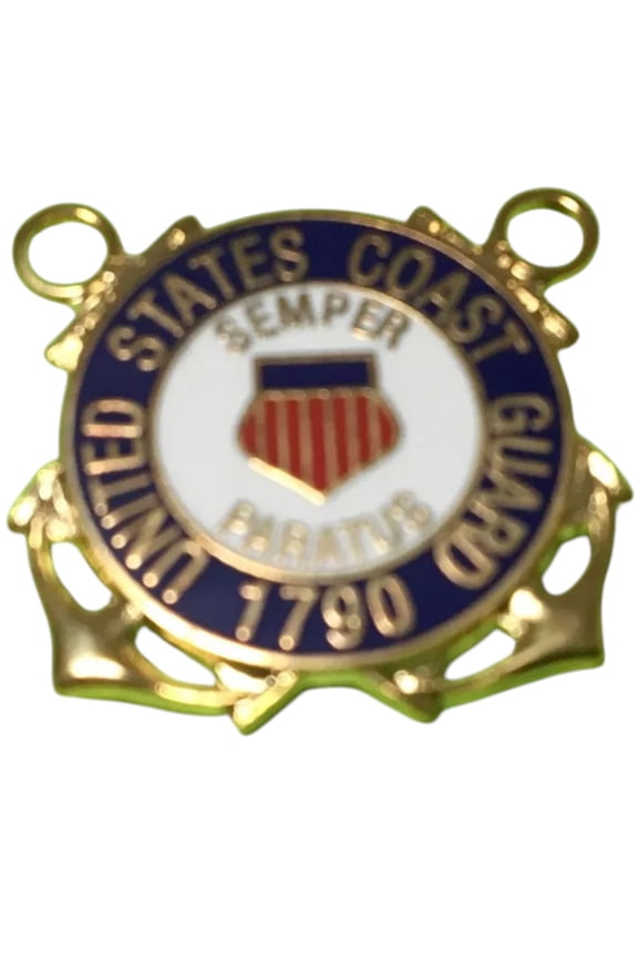 U.S. Coast Guard Tie Tac 1/2" x 1/2" w/ Coast Guard Emblem - Semper Paratus -