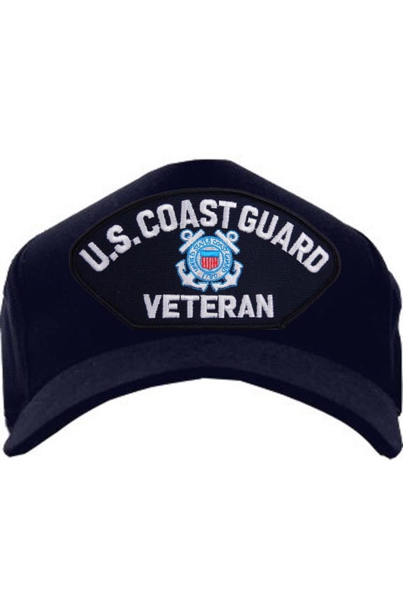 U.S. Coast Guard Veteran with Seal Ball Cap