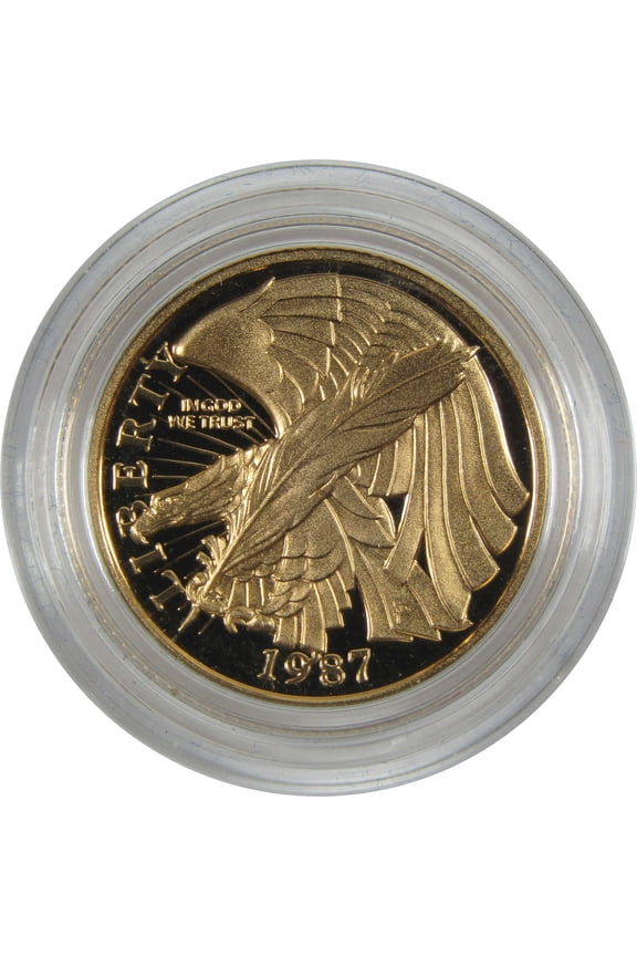 U.S. Constitution Commemorative 1987 W Choice Proof Gold $5 Coin