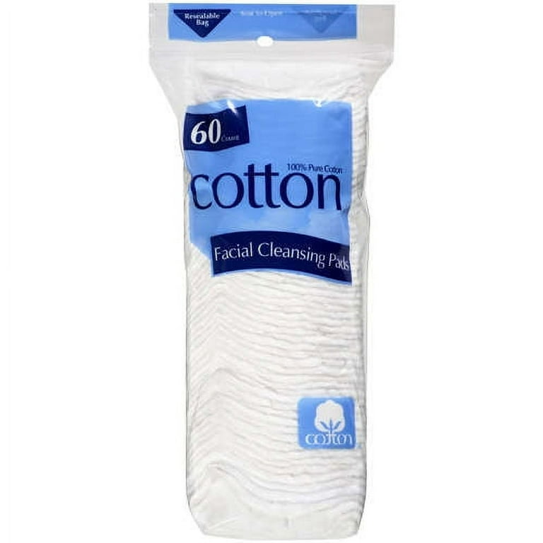 U.S. Cotton Facial Cleansing Pads 60 CT