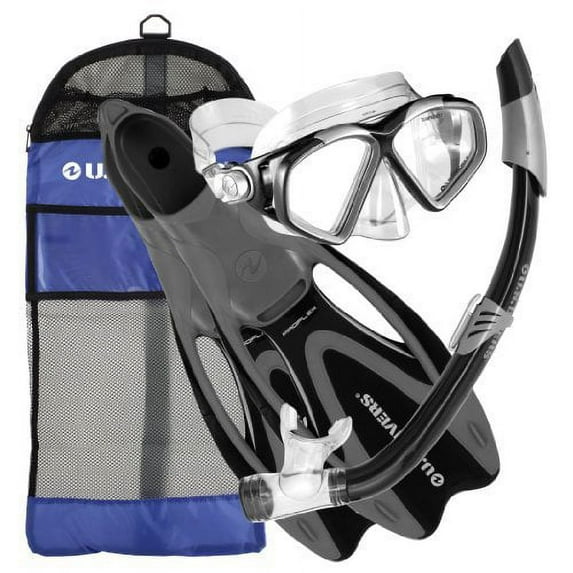 U.S. Divers (257000) Cozumel Mask, Seabreeze II Snorkel, ProFlex Fins/Bag Set