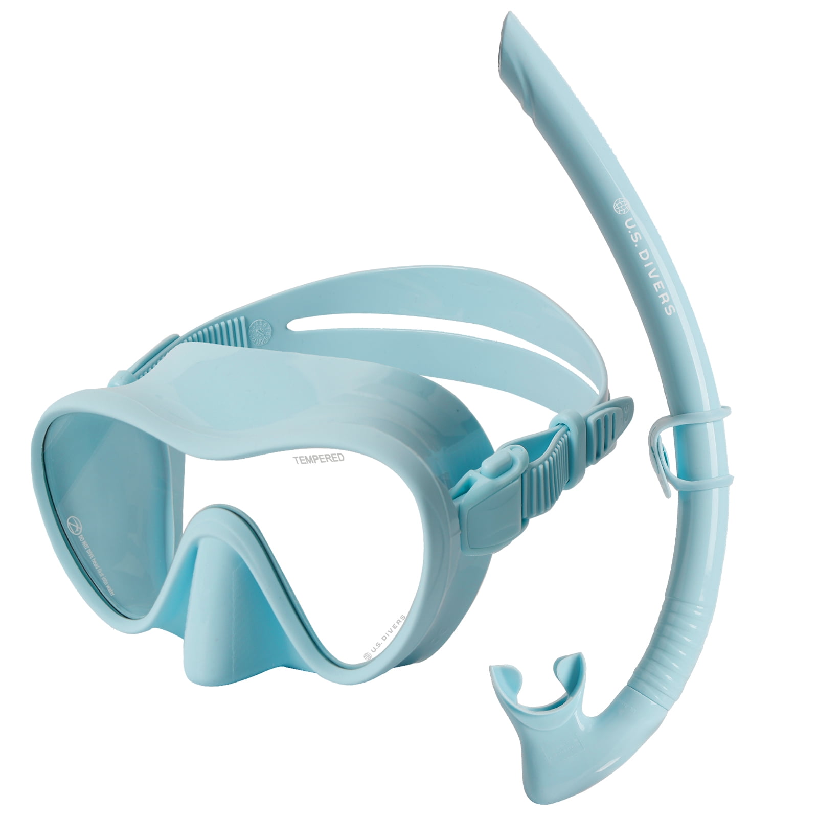 U.S. Divers Adult Tropic Snorkel Combo (Blue)