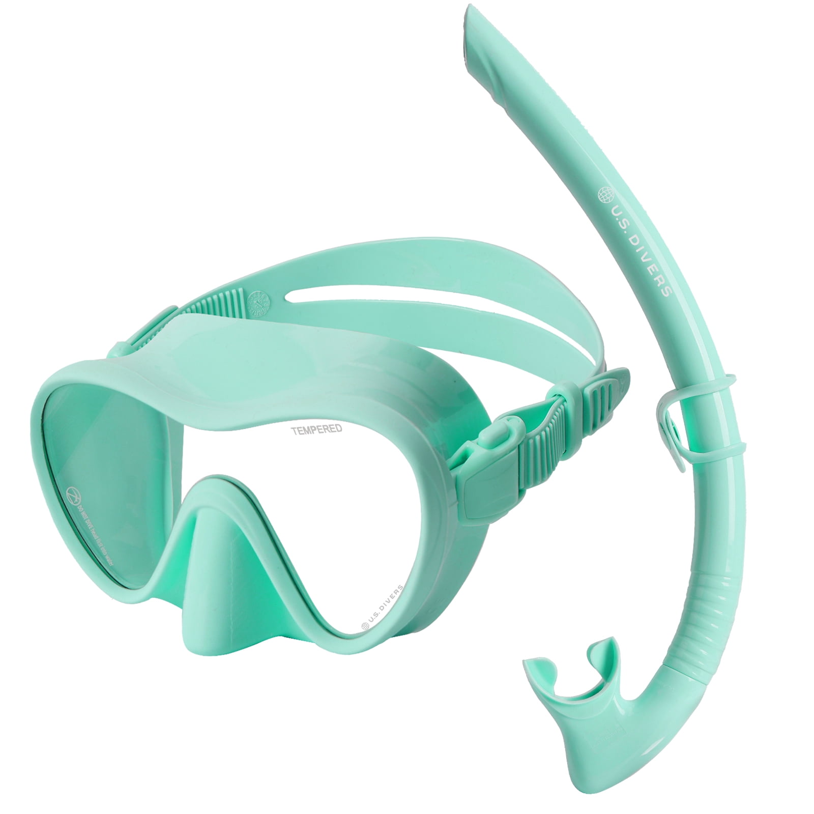 U.S. Divers Adult Tropic Snorkel Combo (Teal)