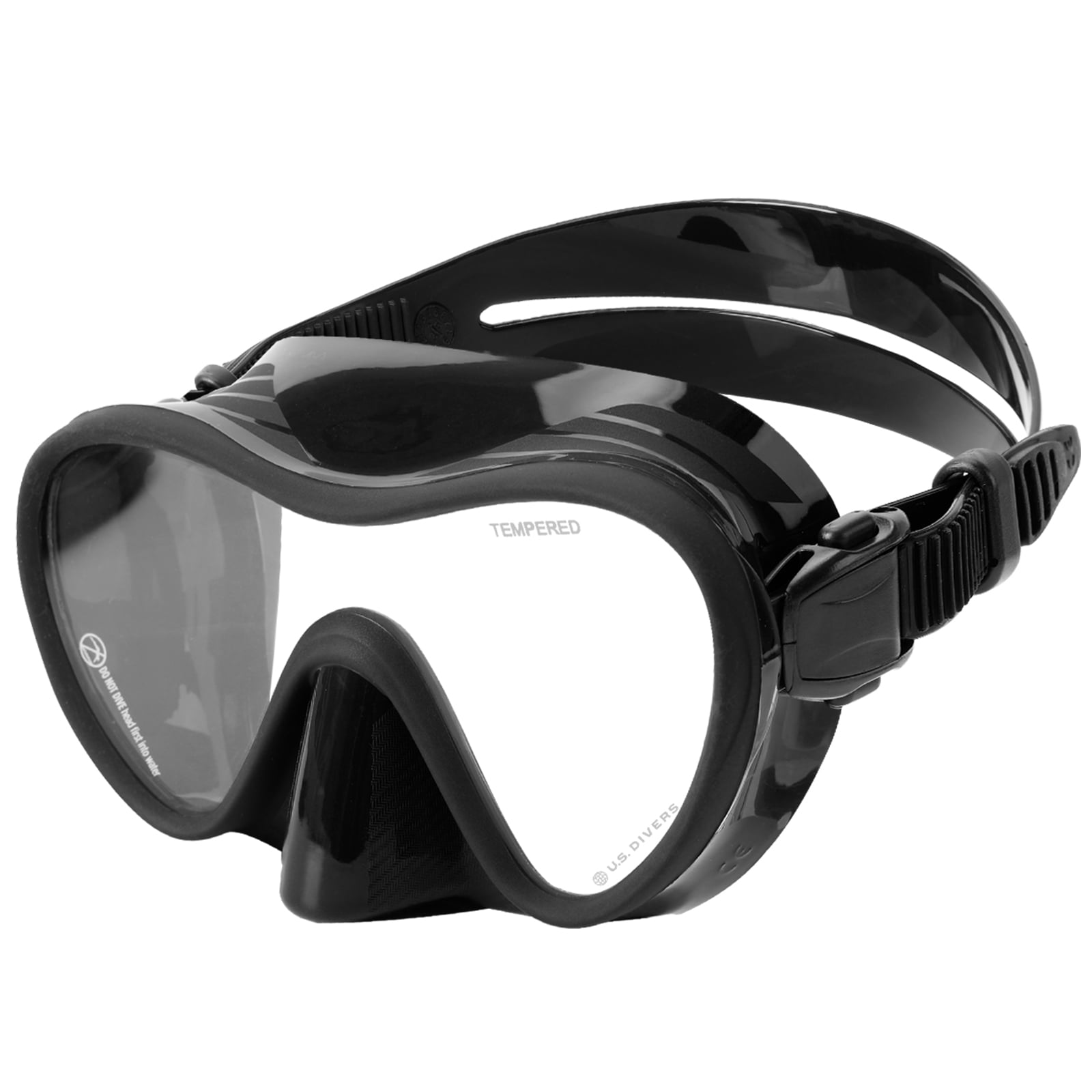 U.S. Divers Adult Tropic Snorkel Mask (Black)