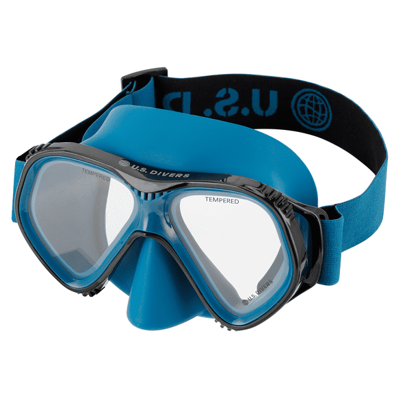 U.S. Divers Playa Adult Snorkel Mask (Black & Blue)