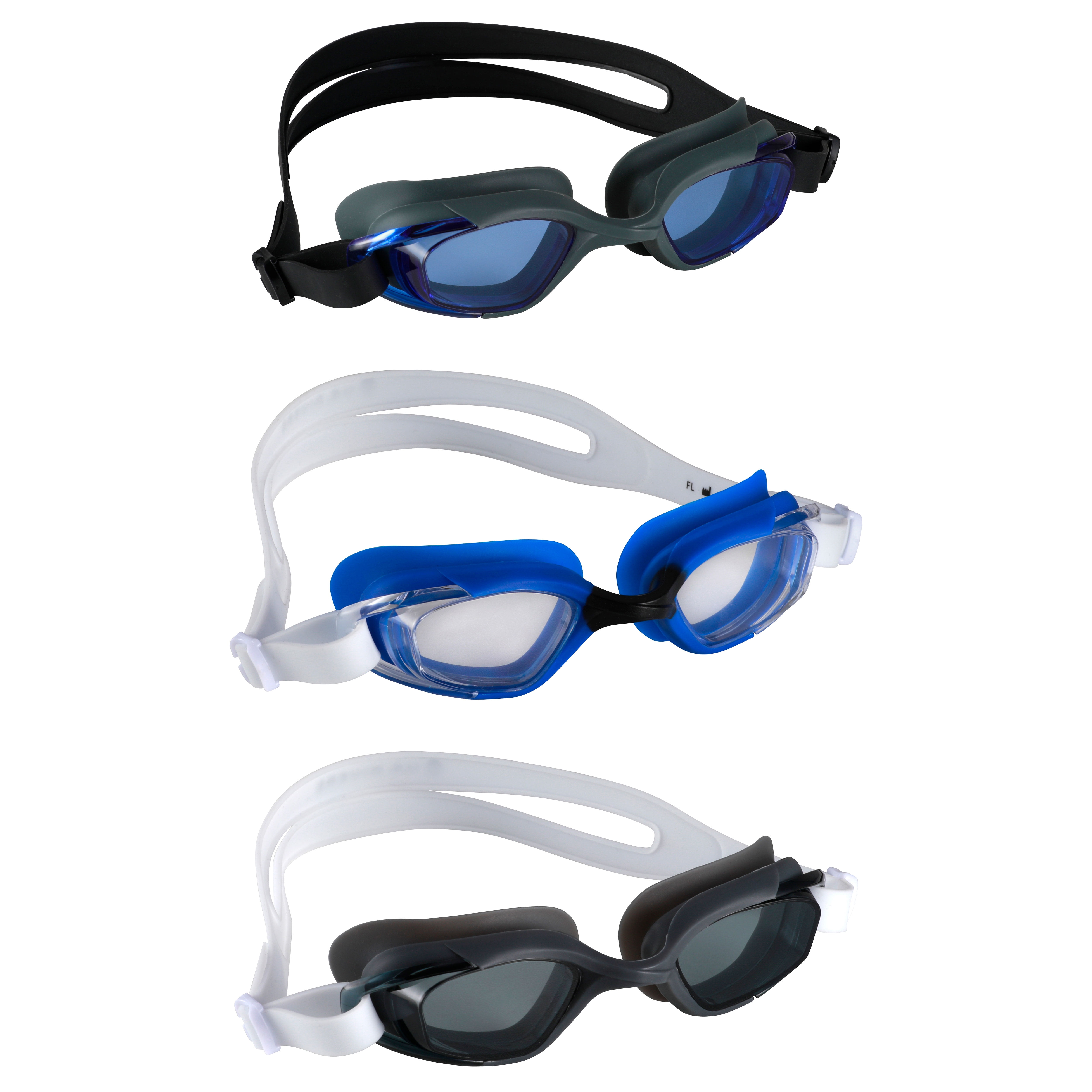U.S. Divers Trilogy Adult 3 Pack Swim Goggles