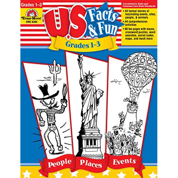 Pre-Owned U.S. Facts & Fun, Grades 1-3 (Paperback) 1596730021 9781596730021