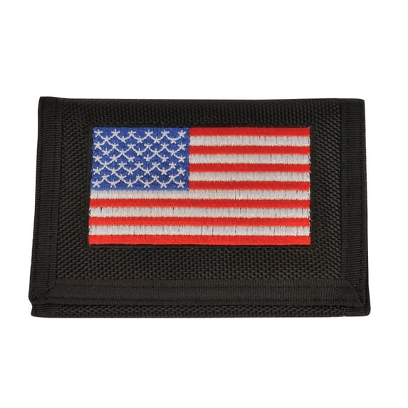 Eagle Emblems WL0113 Wallet - USA Flag - 3.5 x 5 in.