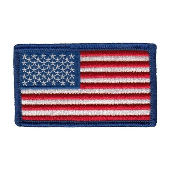 U.S. Flag Patch, Royal, 2-1/2x1-1/2