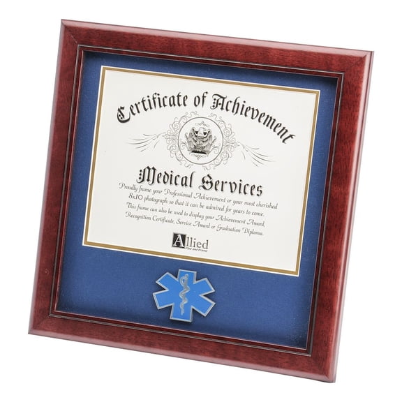 Allied Flag Allied Frame Certificate of Achievement Frame with Medallion - 8 x 10 inch