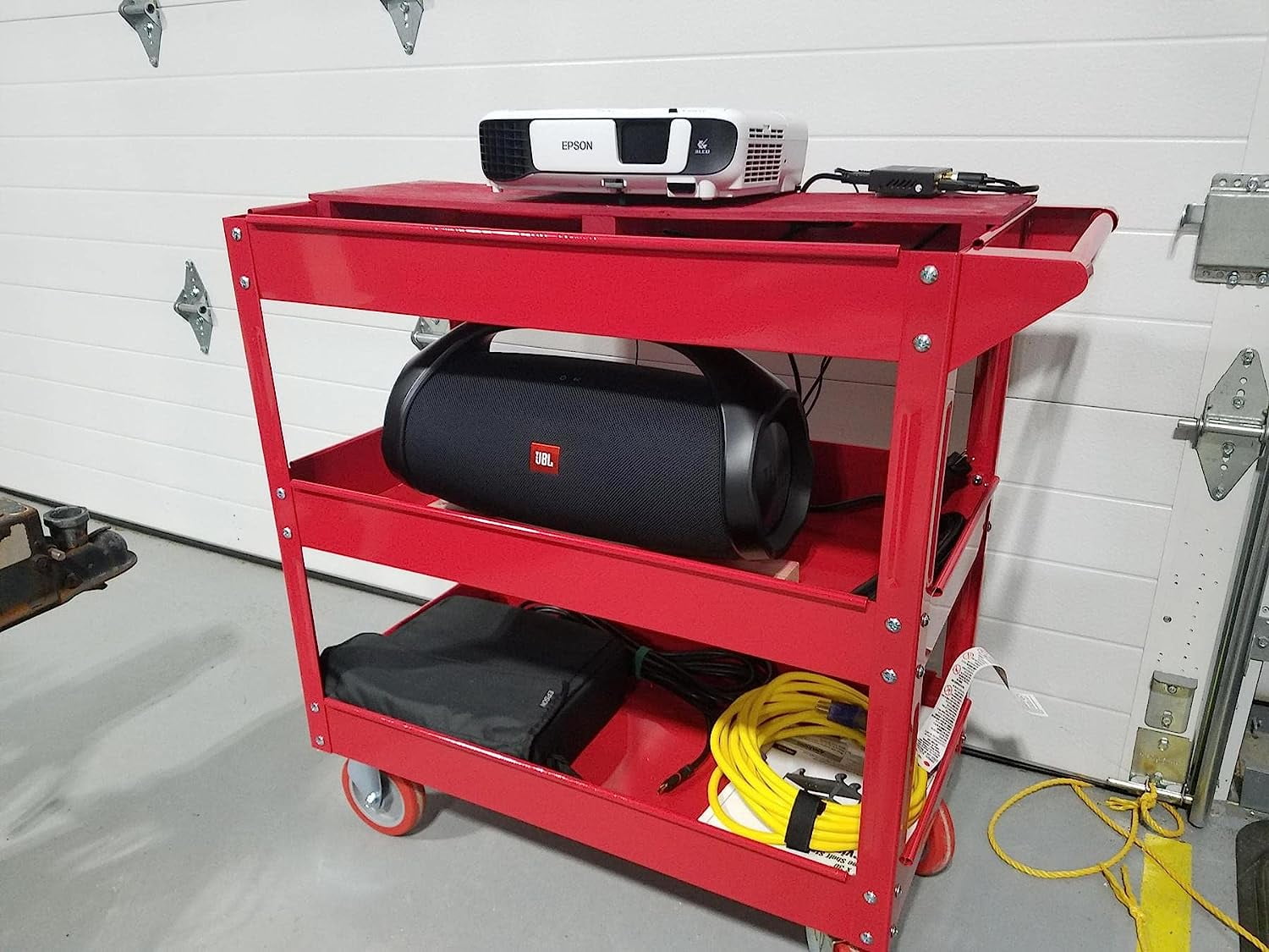 U S General 16 X 30 Three Shelf Steel Service Cart Walmart U s general 16 x 30 three shelf steel service cart walmart