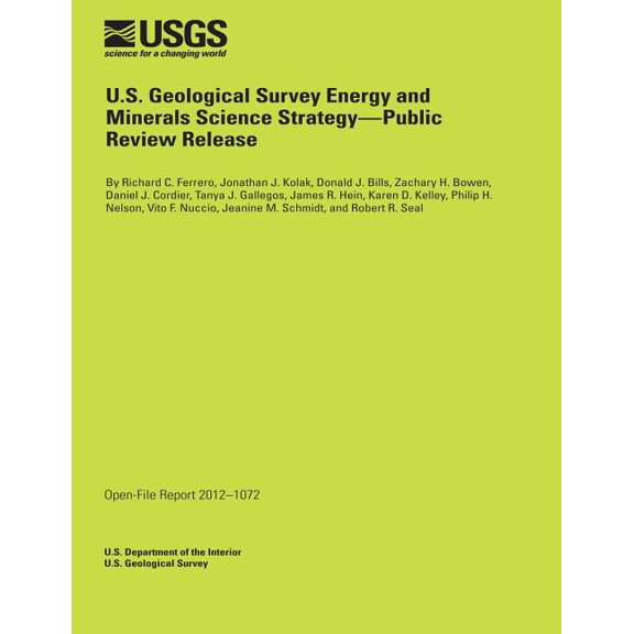 U.S. Geological Survey Energy and Minerals Science Strategy-Public Review Release