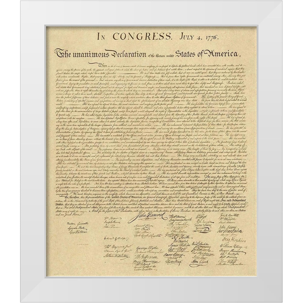 U.S. Government 15x17 White Modern Wood Framed Museum Art Print Titled ...