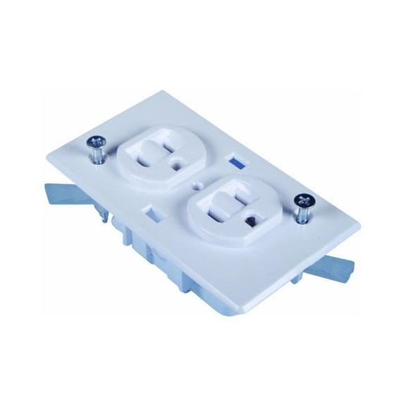 US Hardware Duplex Receptacle E-162C - 20 Amps, 125 V, UL Certified - White