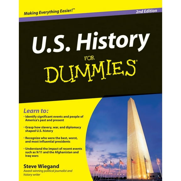 Pre-Owned U.S. History For Dummies (Paperback) 0470436395 9780470436394