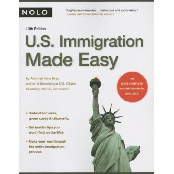 Pre-Owned U.S. Immigration Made Easy (Paperback) 1413306527 9781413306521