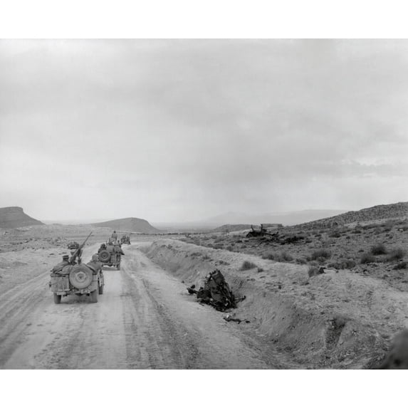 U.S. Infantry Returning To The Kasserine Pass On Feb. 26 History (24 x 18)