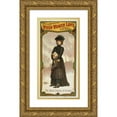 thumbnail image 1 of U.S. Lithograph Co. 11x18 Gold Ornate Wood Frame and Double Matted Museum Art Print Titled - When Women Love a Play True to Life (1905), 1 of 4