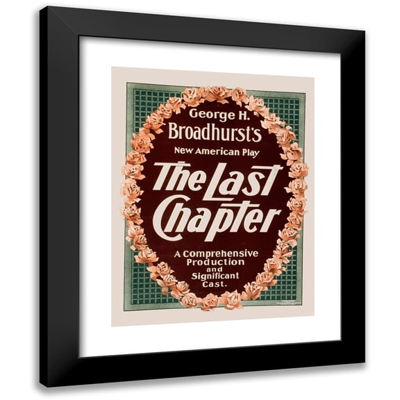 U.S. Lithograph Co. 12x14 Black Modern Framed Museum Art Print Titled - The Last Chapter