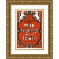 thumbnail image 1 of U.S. Lithograph Co. 17x24 Gold Ornate Framed and Double Matted Museum Art Print Titled - When Knighthood was in Flower (1903), 1 of 4