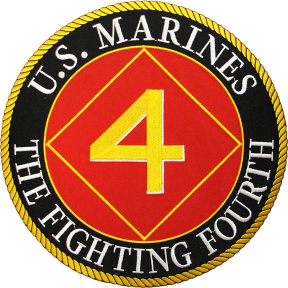 U.S.M.C. 4th Division Patch 12"