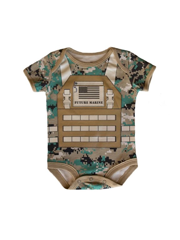 U.S.M.C. Future Marine Flak Jacket Licensed Baby Bodysuit