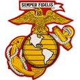 thumbnail image 1 of Eagle Emblems PM9068 Patch - USMC EGA - Yellow & White - 6.5 in., 1 of 1