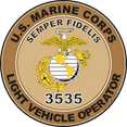 thumbnail image 1 of U.S.M.C. MOS 3535 Light Vehicle Operator Decal 5.5" - Desert Tan, 1 of 1