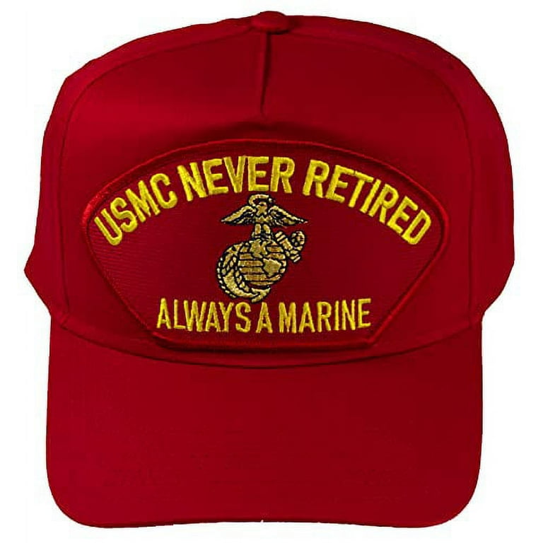 Never Retired (RED Patch) HAT RED Veteran Owned