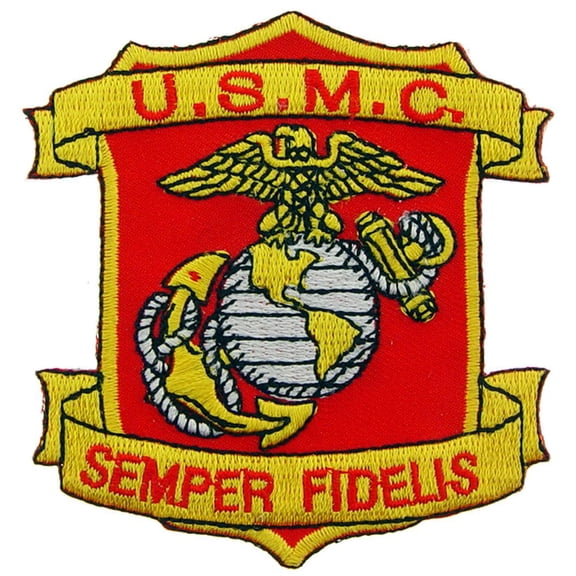 Eagle Emblems PM0563 Patch - USMC, Semper FI Shiled - 3.25 in.