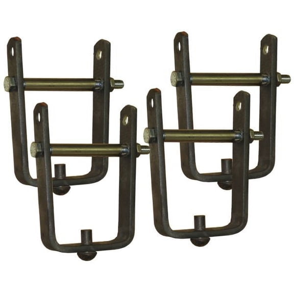 U.S. MADE 2-1/2 inch MEGA-DUTY Axle LEAF SPRING REBOUND CLAMPS - SET OF FOUR (4) (OFF-ROAD VEHICLES)