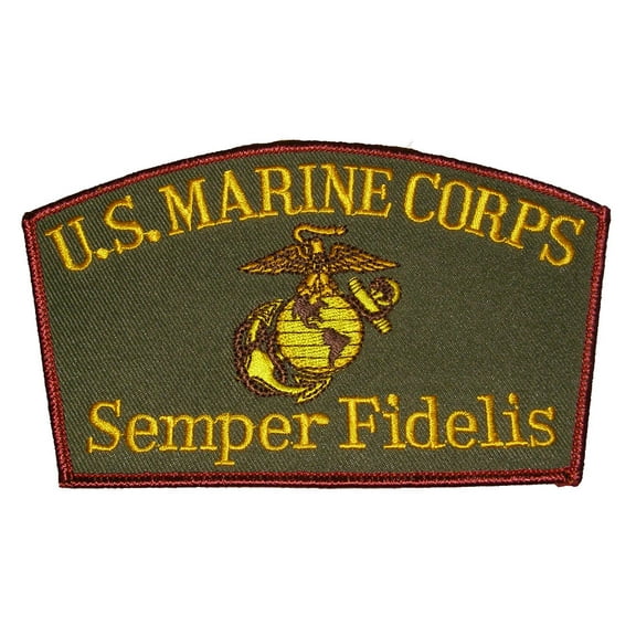 U.S. MARINE CORPS Semper Fidelis Patch - Color - Veteran Owned Business