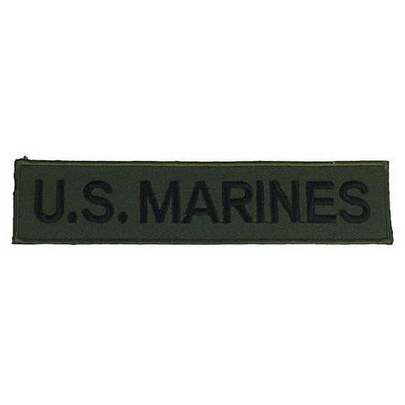 U.S. MARINES NAMETAPE PATCH - Black/OD Green - Veteran Owned Business