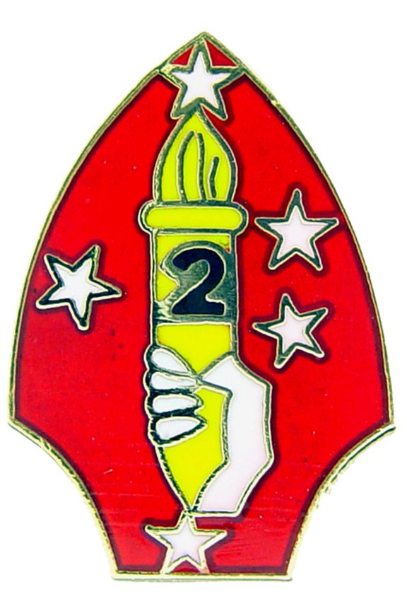 U.S. MARINES, USMC 2nd Division Mini - Original Artwork, Expertly Designed PIN - 0.875"