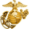 thumbnail image 1 of U.S. MARINES, USMC EMBLEM E1 LEFT CAP - Original Artwork, Expertly Designed Pin Gold - 1.75", 1 of 1