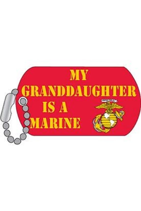 U.S. MARINES, USMC LOGO My GRAND DAUGHTER Is A Marine - Artwork, Expertly Designed PIN - 1"