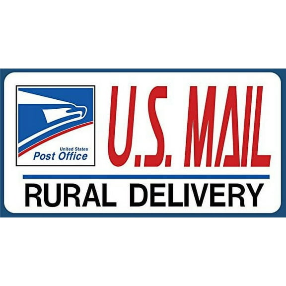 U.S. Mail Delivery Magnetic Sign. Rural Delivery Carrier Magnet USPS - 6"X12"