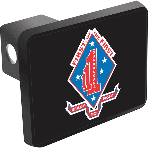 U.S. Marine Corps 1st Battalion 1st Marines Division "First of the First" Hitch Cover