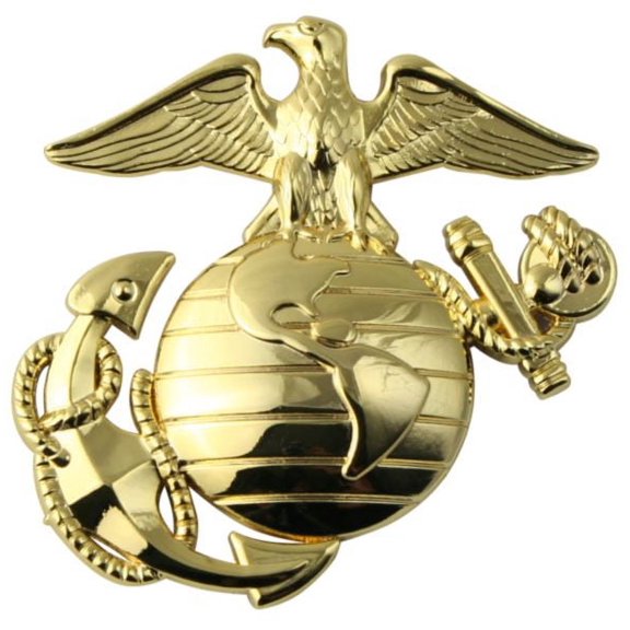 U.S. Marine Corps Eagle and Anchor (EGA) Metal Auto Emblem