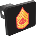 thumbnail image 1 of U.S. Marine Corps Gunnery Sergeant Red / Gold Hitch Cover, 1 of 1