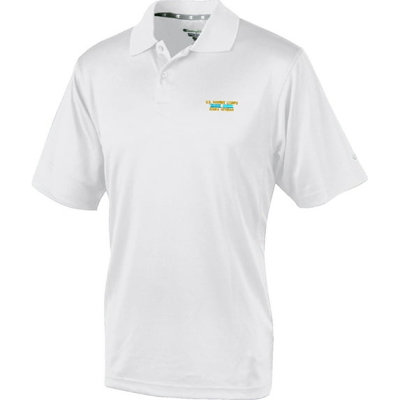 U.S. Marine Corps Korea X-Large White Moisture Wicking Polo