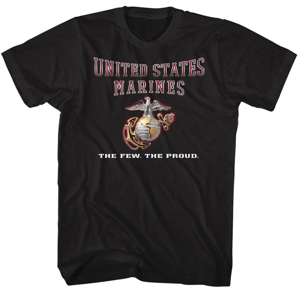 T-shirt Noir US Marines - Taille M, Occasion Très Bon état, Marque Hanes