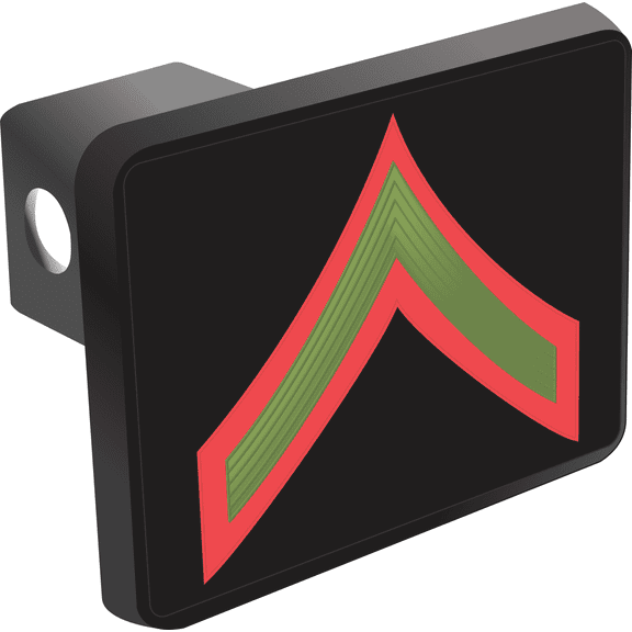 U.S. Marine Corps Private First Class Green / Red Hitch Cover