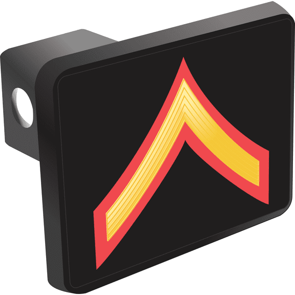 U.S. Marine Corps Private First Class Red / Gold Hitch Cover