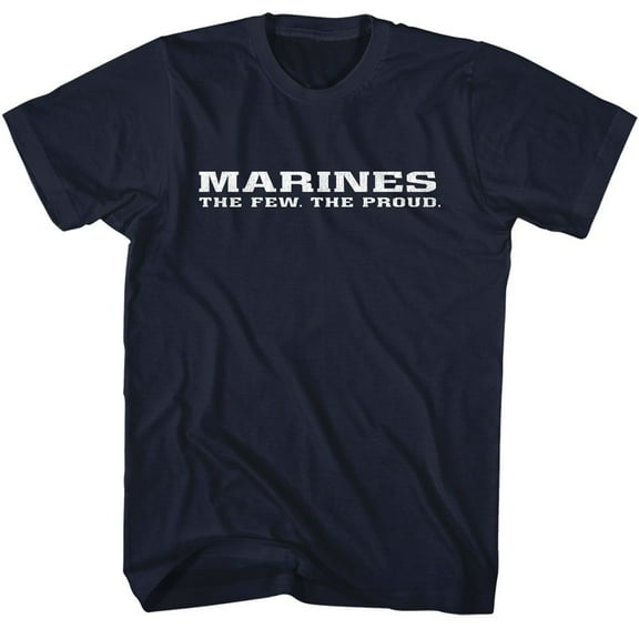 U.S. Marine Corps The Few The Proud Navy Adult T-Shirt